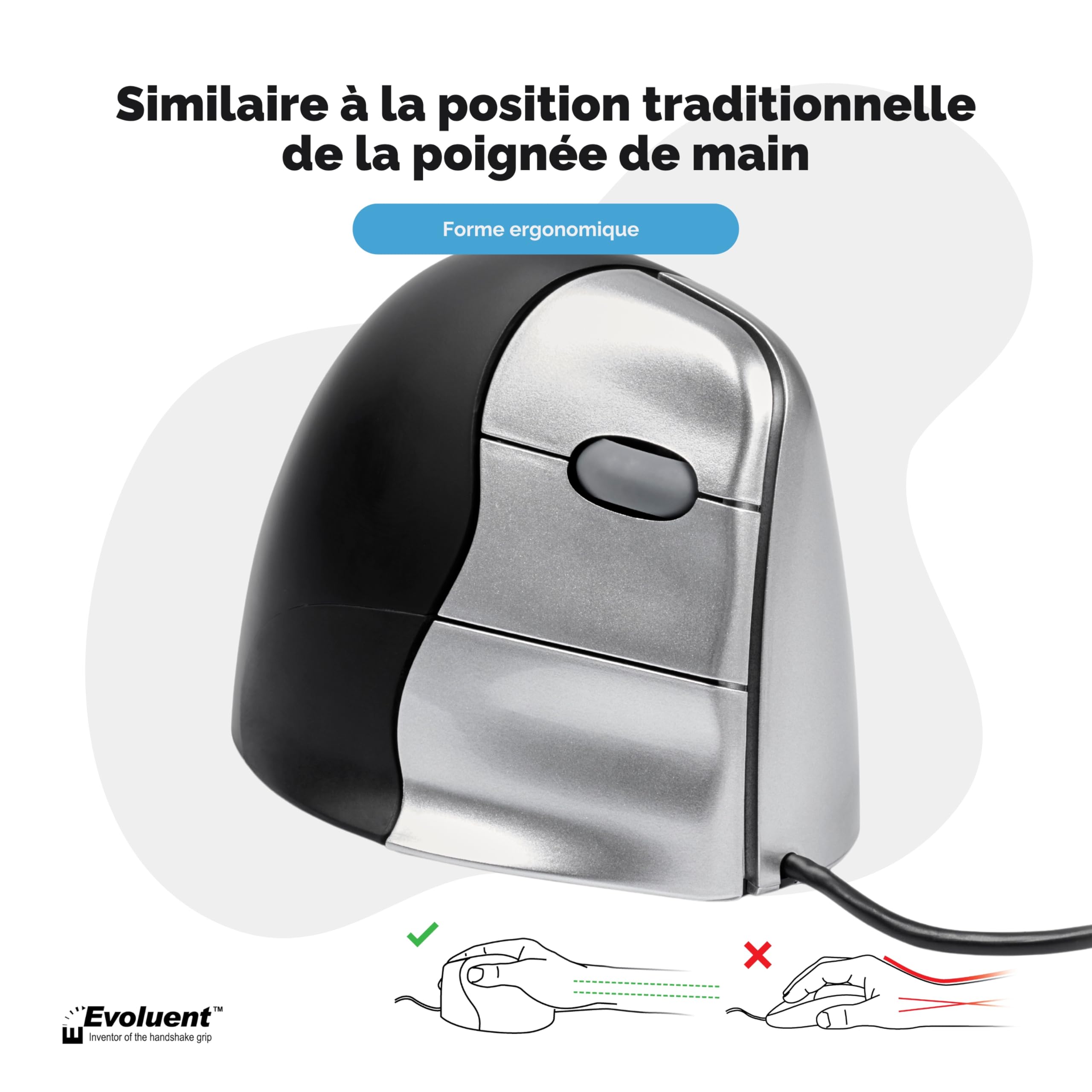 Evoluent VerticalMouse3 droitiers
