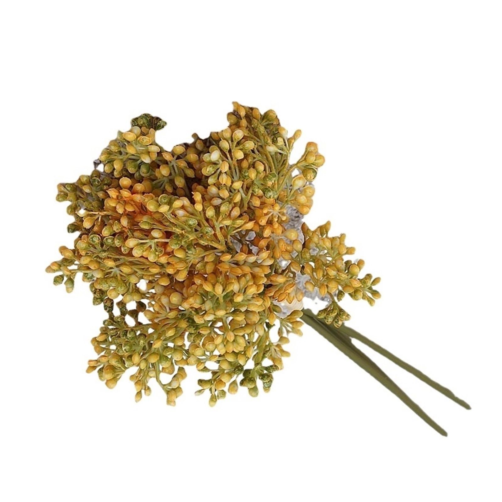 Casetlong 3pcs Artificial Flower Plastic Wedding Bouquet Home Decoration Arrangement Photography Props(Orange)