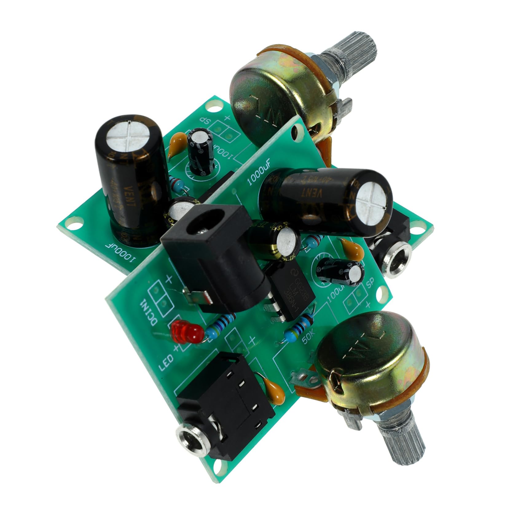 FUNOMOCYA Lm386 Amplifier Board Kit 2 Sets Audio Amplifier Amp Board for Diy Projects