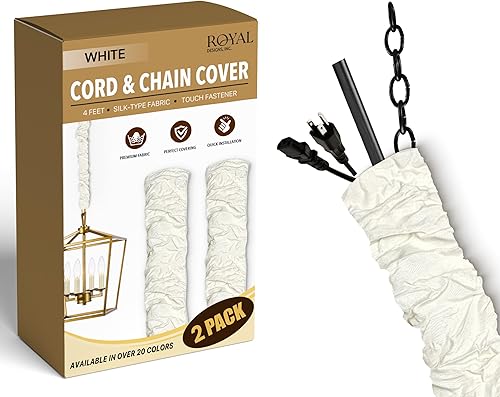 Vista 101 de Royal Designs, Inc - Funda para cadena y cordón de tela con cierre táctil Dorado antiguo