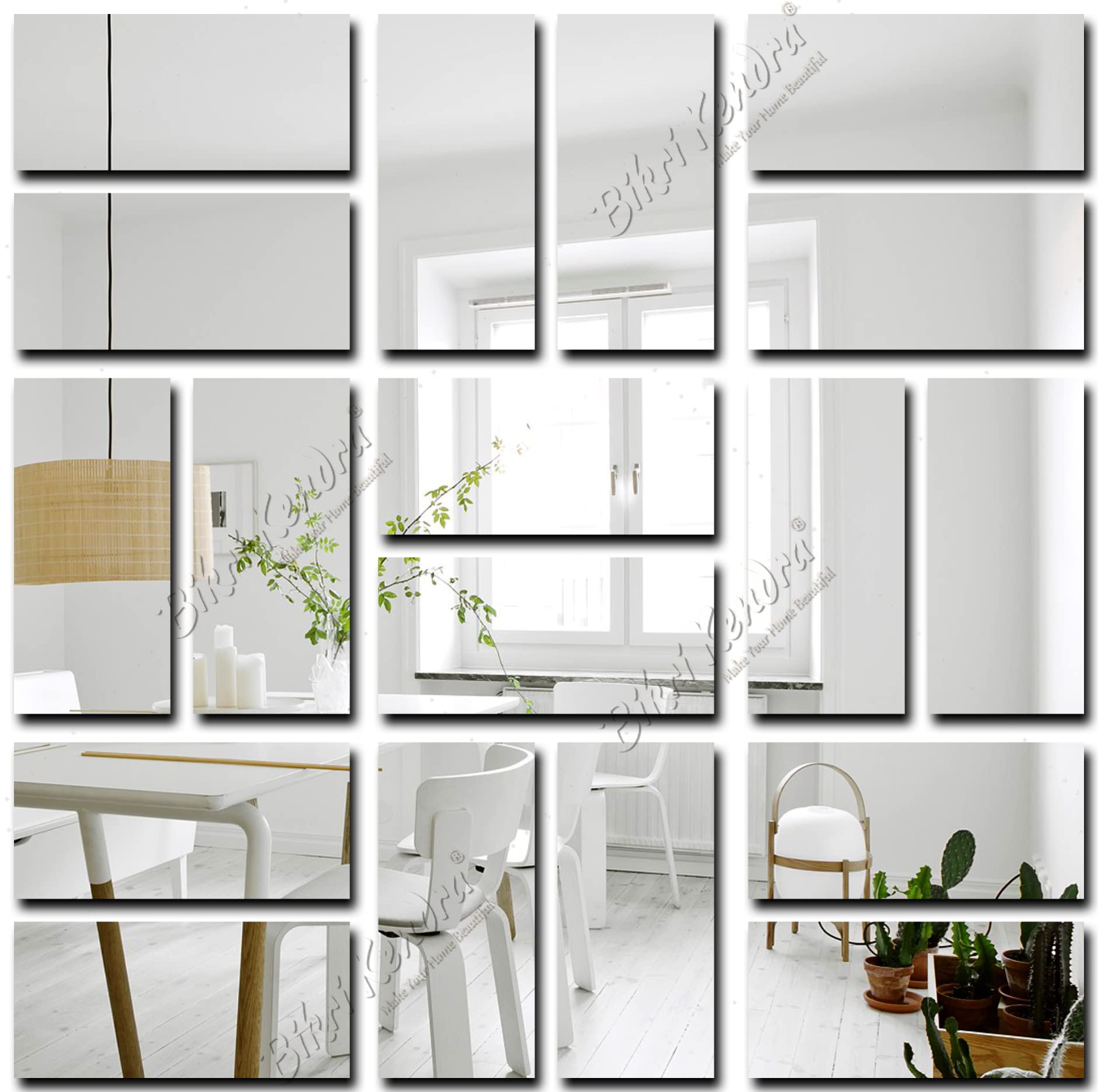 Bikri Kendra - 20 Rectangle (Silver) Mirror Stickers for Wall, Acrylic Mirror Wall Decor Sticker, Wall Stickers for Hall Room, Bed Room, Kitchen. Wall Mirror Stickers, Stickers Self-Adhesive (B09JGJT4GK) Amazon Price History, Amazon Price Tracker
