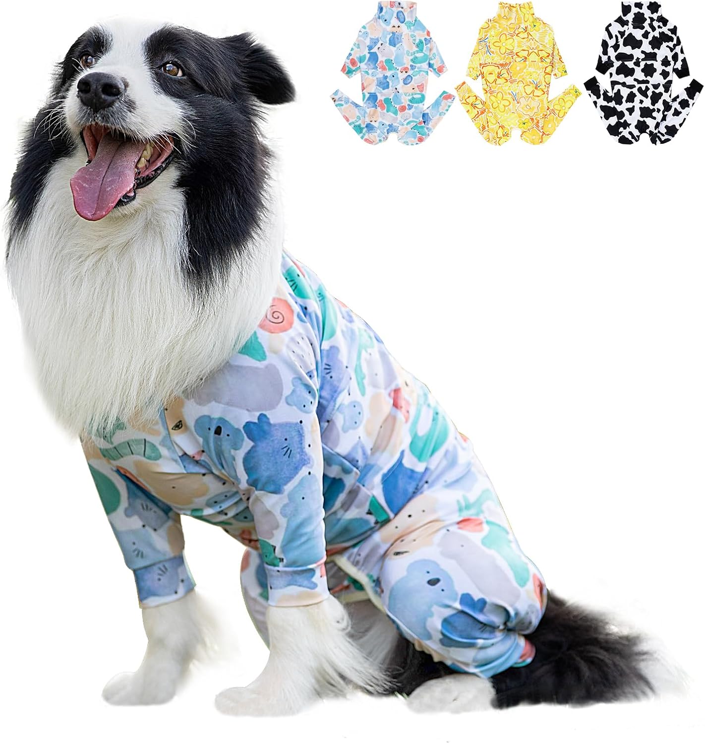 Dog Recovery Suit,Dog Pajamas After Spay,Reduce Licking Wounds,Cartoon,L | Breathable, Lightweight, Reduces Shedding, Sun Protection, UV Protection