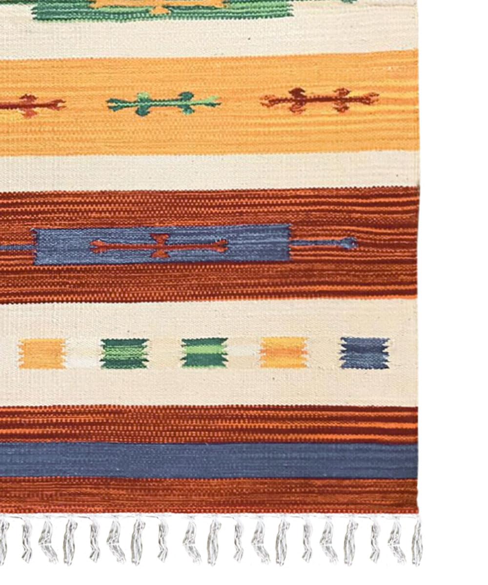 Tappeto kilim multiuso 100% cotone lavabile KELIM 04 cm.60x240 stuoia cucina passatoia corsia corridoio