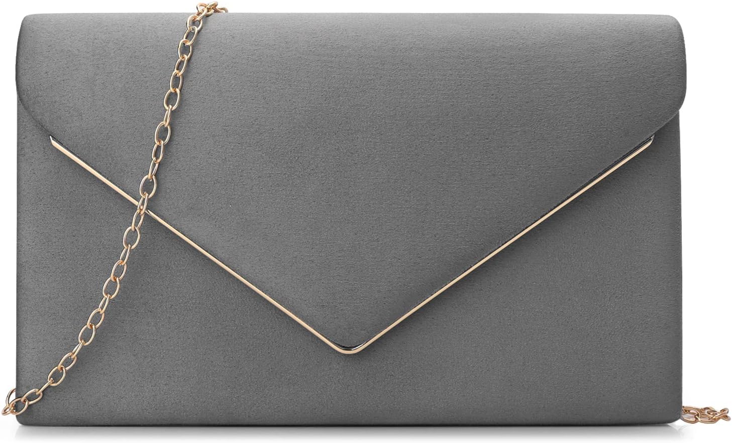 Clutch Purse for Women Evening Bags Handbags for Wedding Party Cocktail Prom Faux Suede Crossbody Shoulder Bag
