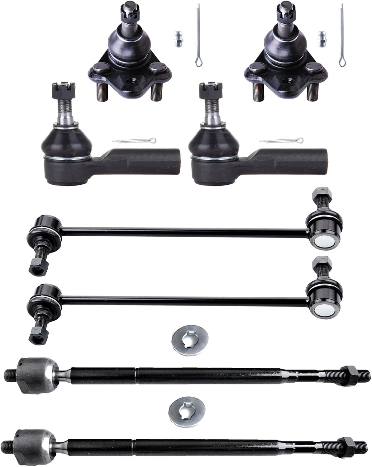 ECCPP Ball Joint Tool 03 04 05 06 07 08 For Pontiac Vibe 03 04 05 06 07 08 For Toyota Matrix - Inner Tie Rod Ends Lower Ball Joints Outer Tie Rod Ends Front Sway Bar End Links
