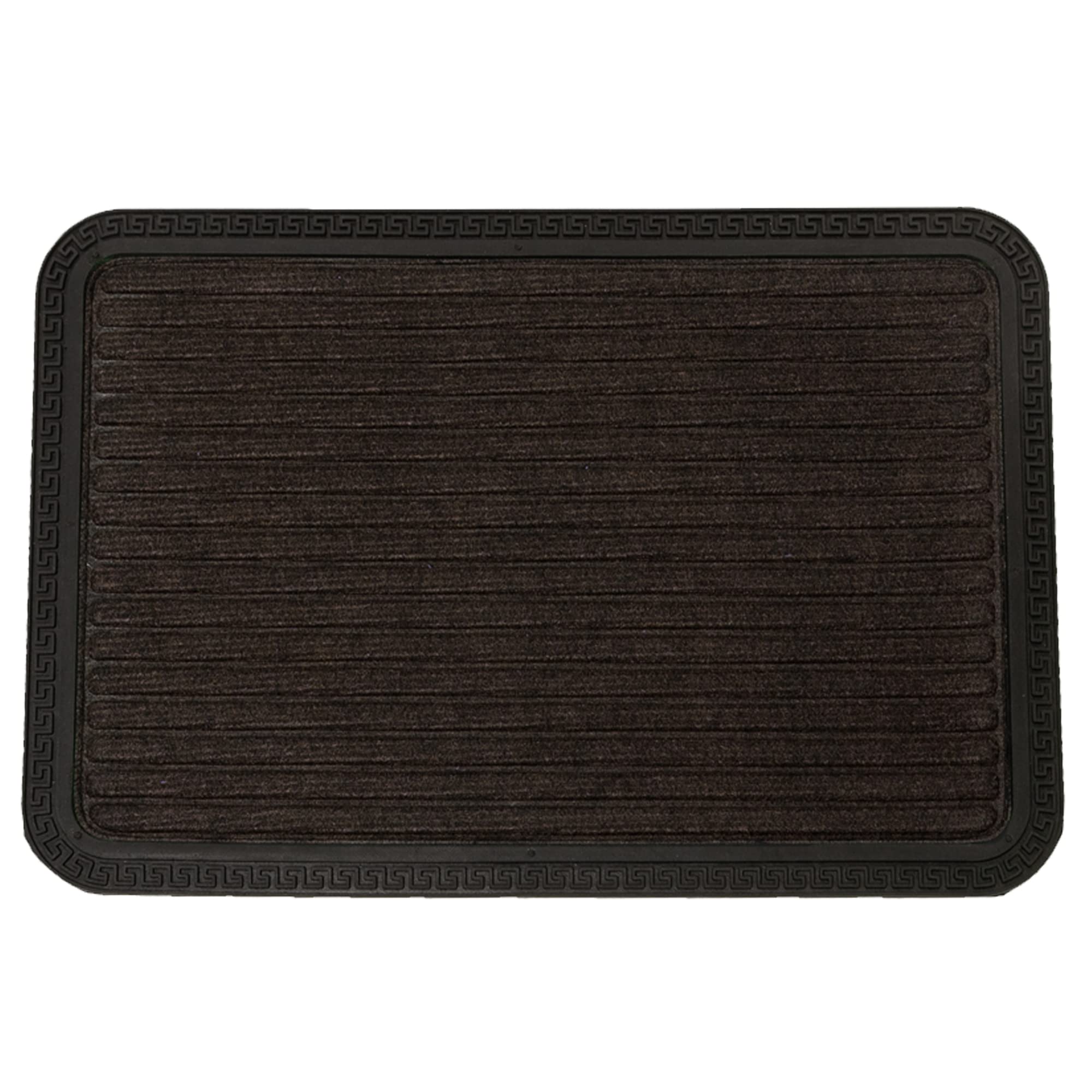 ED Door Mat For Indoor & Outdoor, Non-Slip & Super Absorbent Washable Rug, Durable Rubber Mat, Heavy Duty Rug & Dirt Trapper For Front Door, Hallways, Entrance, Brick, 40x60cm (Pattern 1, Brown)