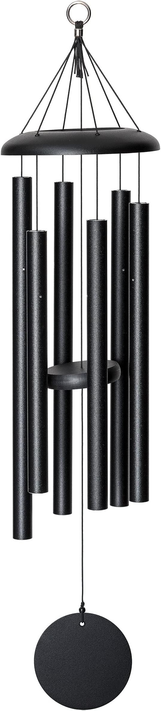Corinthian Bellsby Wind River - 36 inch Black Wind Chime for Patio, Backyard, Garden, and Outdoor Decor (Aluminum Chime) Made in The USA