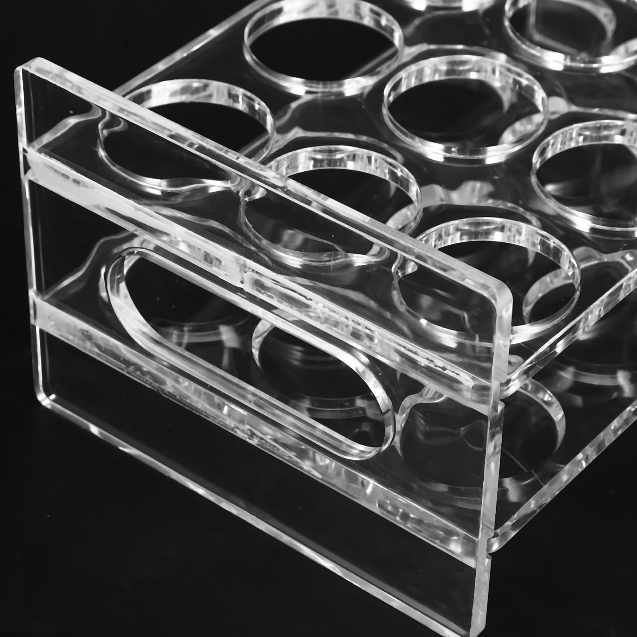Amazon｜KESYOO ショットグラスホルダー アクリル製 透明 12穴