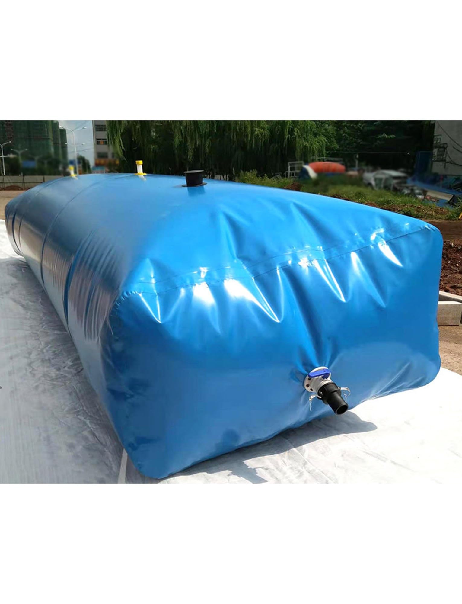 ZQFHSX Foldable Water Bladder Tank, Large Capacity Leakproof Container with Faucet for Fire Fighting, Gardening, Emergency Storage