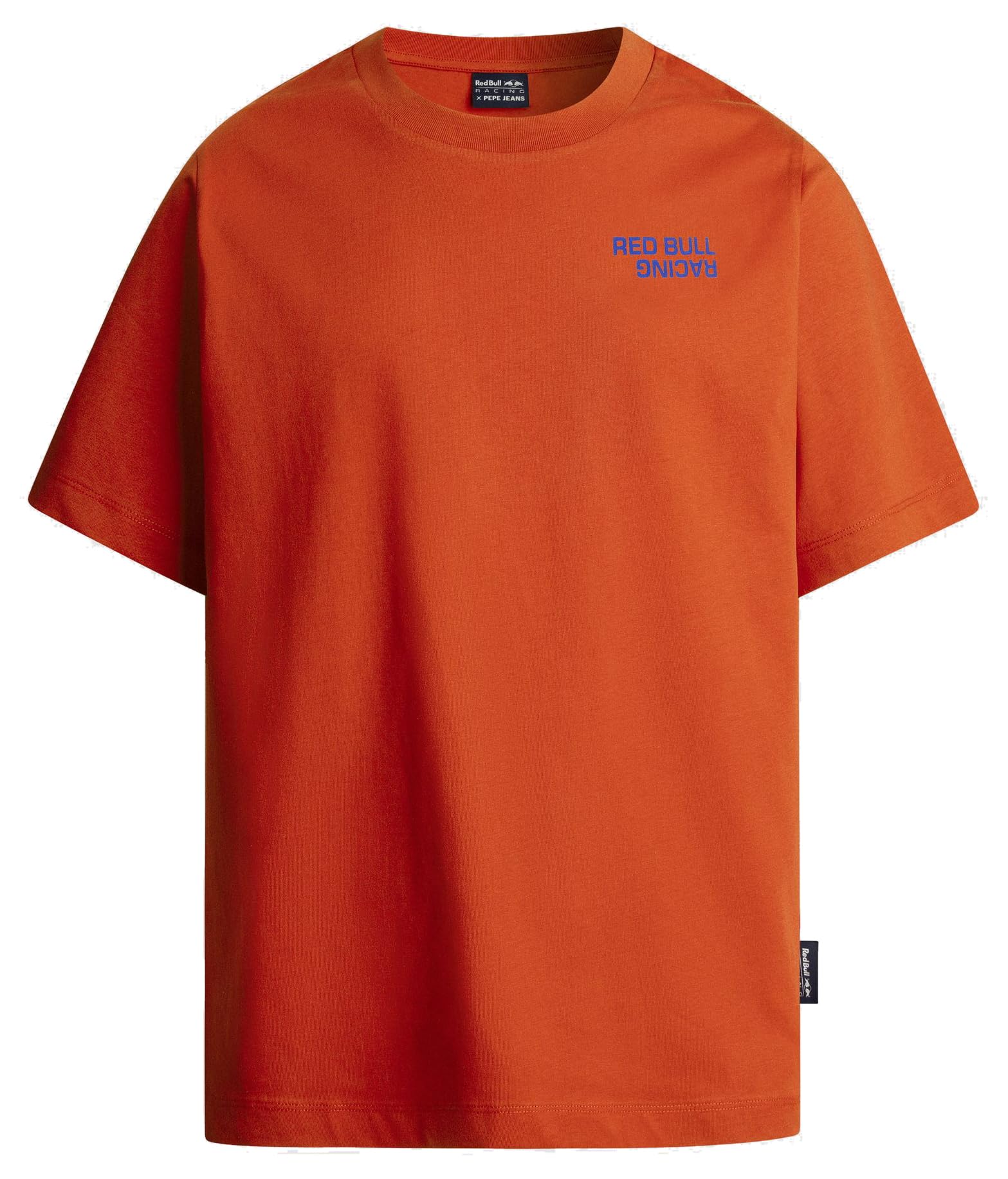 Red Bull Racing X Pepe Jeans Men's Reflect Logo TEE T-Shirt, Orange (YORK Orange), M