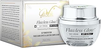 Flawless Glow Brightening Day Cream SPF 15PA+++ - Diminishes Dark Spots, Enhances Texture, Hydrates for Youthful Radiance - Enriched with Glycolic Acid, Niacinamide, Vitamin C, Glutathione - Unisex - All Skin Types - 50g