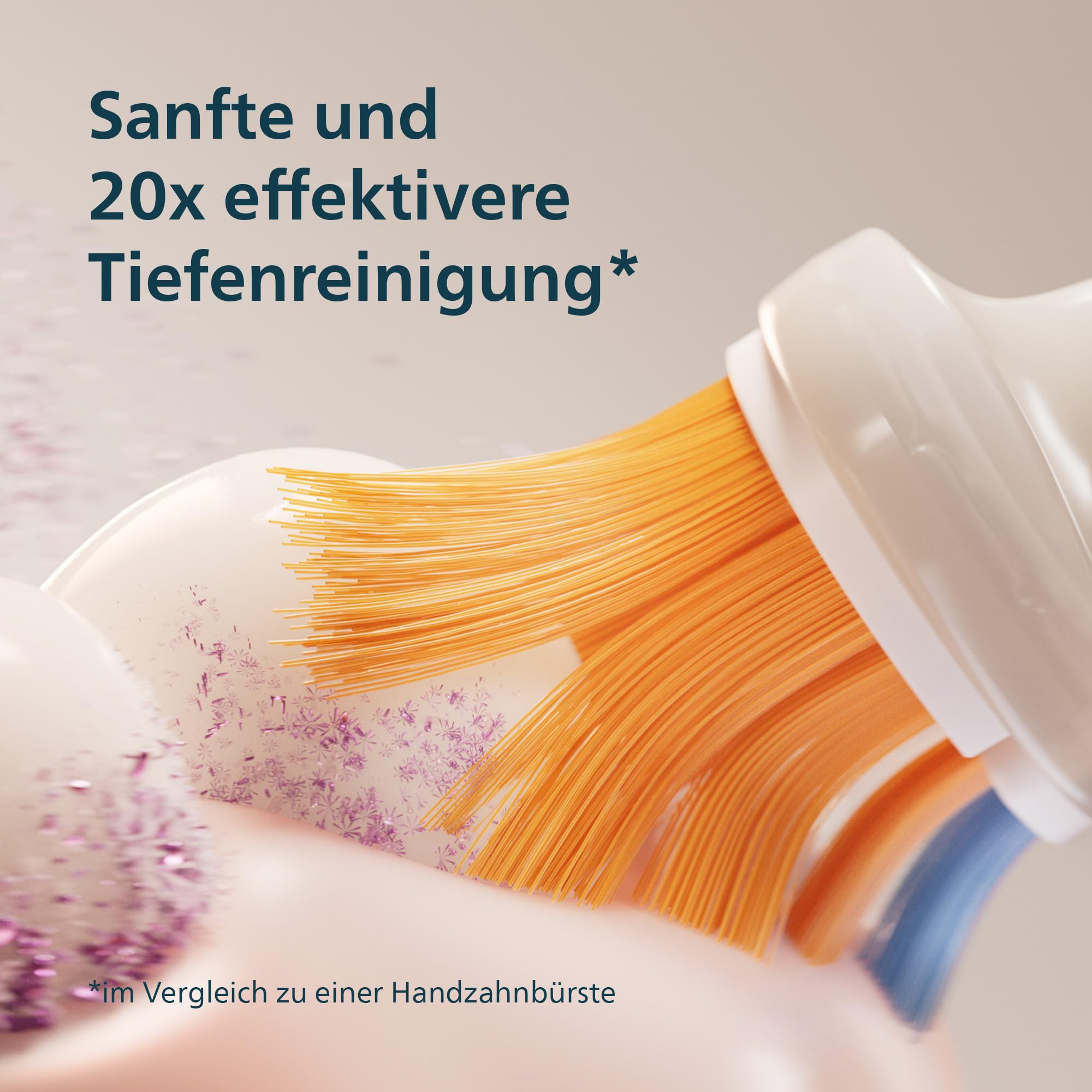 Philips Sonicare DiamondClean Prestige 9900 elektrische Zahnbürste – Schallzahnbürste mit 1x A3 Premium-All-in-One-Bürstenkopf und Ladeetui in Champagner (Modell HX9992/11)