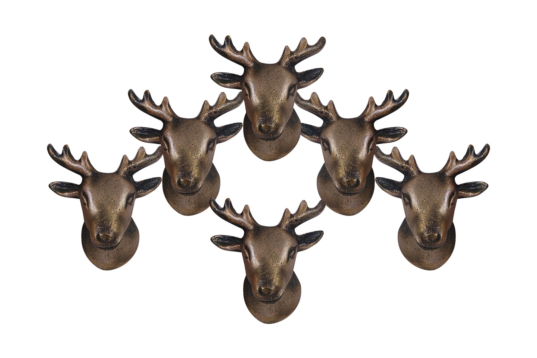 INDIAN ARTISANS Antique Metal Iron Knobs for Cabinets & Cupboards | Drawer | Door Pulls | Deer Shape Knobs (Set of 6) (B0BQWGHD4Z) Amazon Price History, Amazon Price Tracker