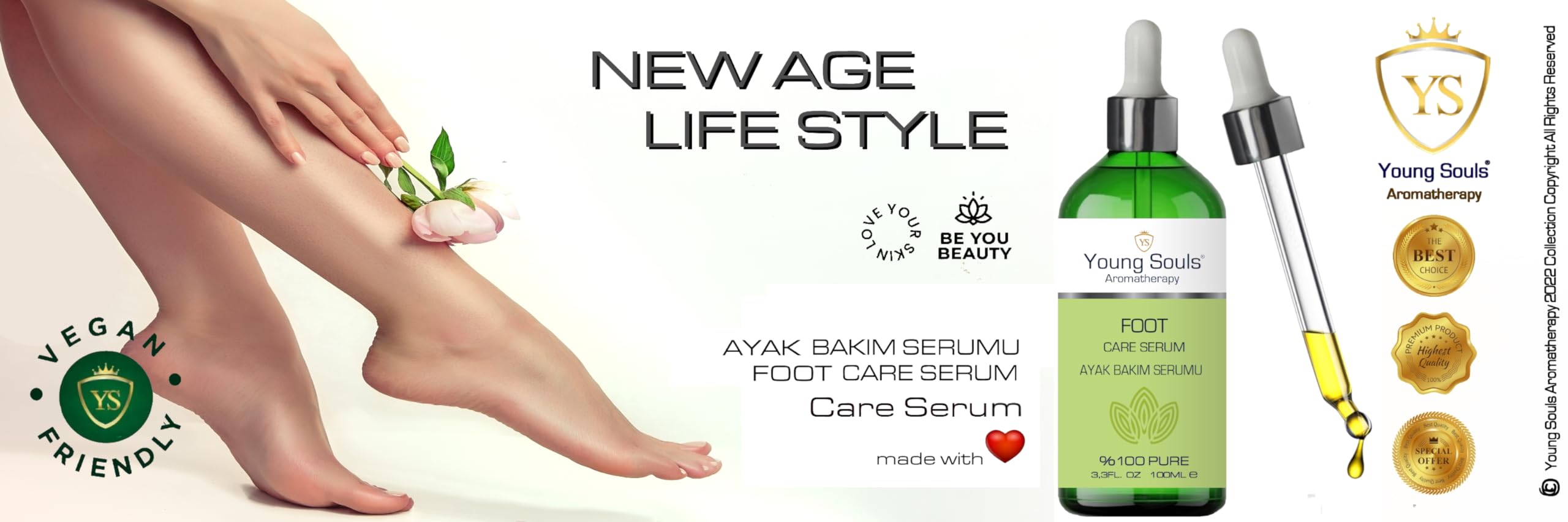 Young Souls Aromatherapy Foot Care Serum Ayak Bakım Serumu 100 ml