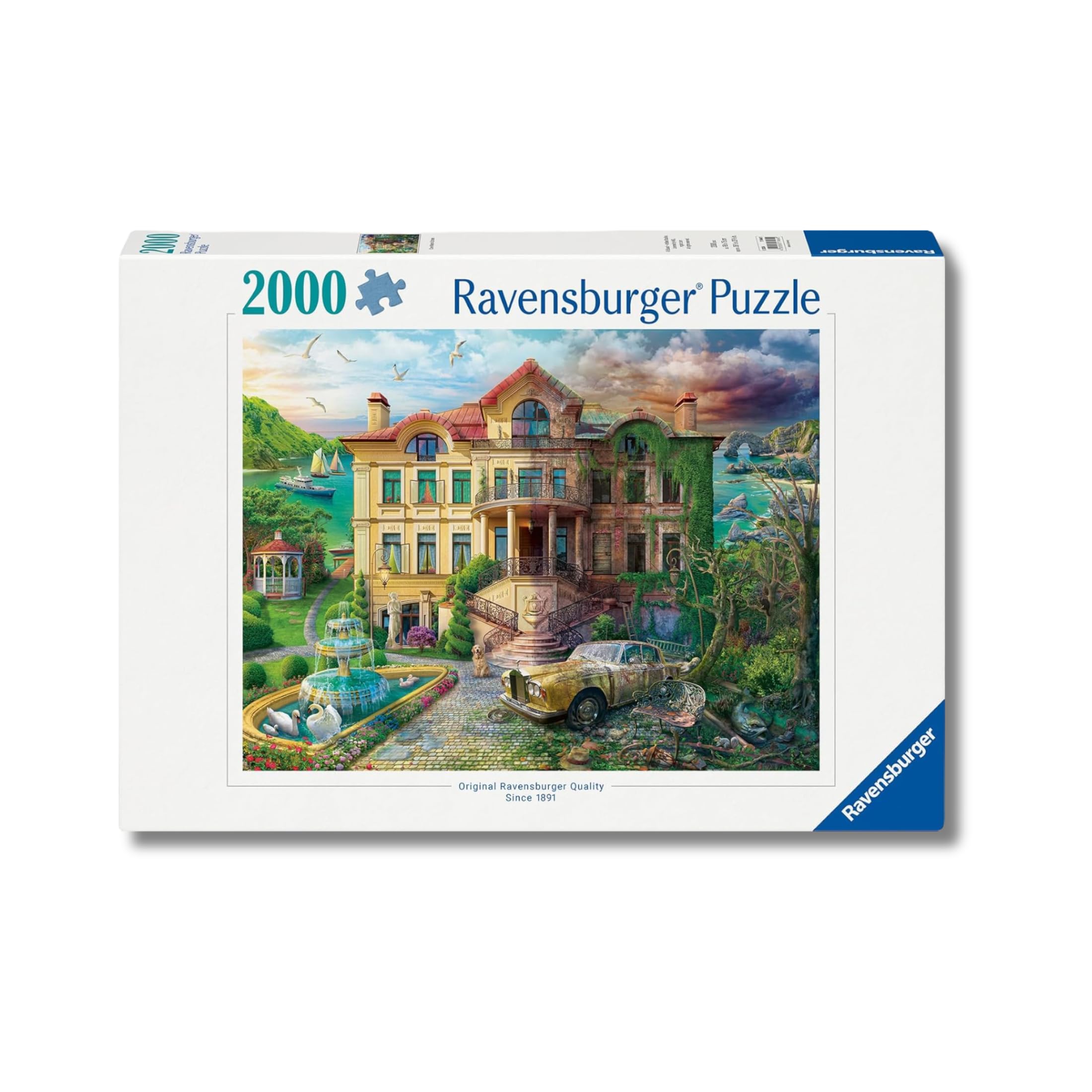Ravensburger - Puzzle 2000 Pezzi La Villa Attraverso I Secoli | Puzzle 2000 Pezzi | Rompicapo Adulti E Bambini Dai 14 Anni In Su | Regalo Per Bambini E Adulti | Misure 98x75cm | Tecnologia Soft-click