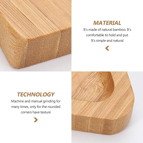 Miniatura 3 de ERINGOGO Bandeja de madera para servir - Platos de madera en forma de árbol de Navidad, bandejas decorativas para aperitivos de queso, bandejas para