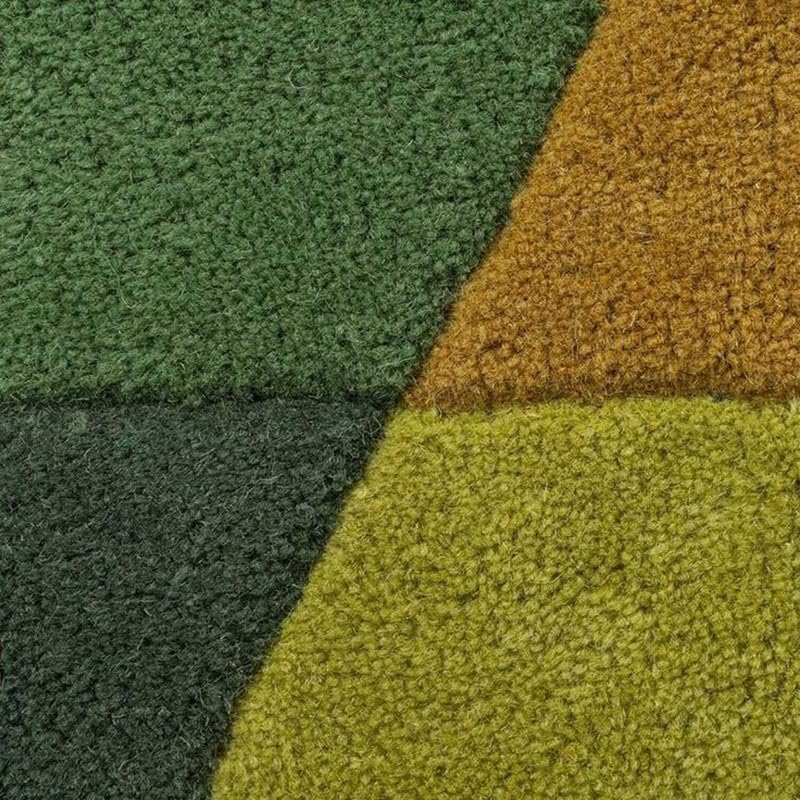 Image of Handmade Pure Woollen Carpet Collection for Hall with 1.0 inch inch Thickness 6 X 6 Feet - Round Multi TDR