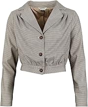 Banned Retro Robin Houndstoot Jacket Women's Blazer Brown Rockabilly
