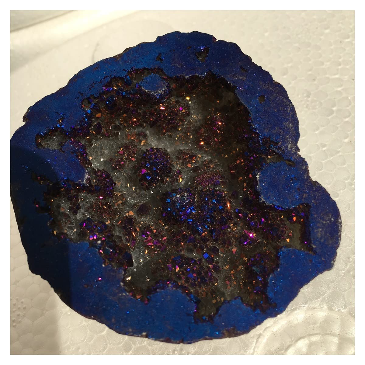 LQYXGS Crystal Stone Home Decor 1PC Natural Crystal Cave Cornucopia Mineral Specimens Blue Reiki Stone