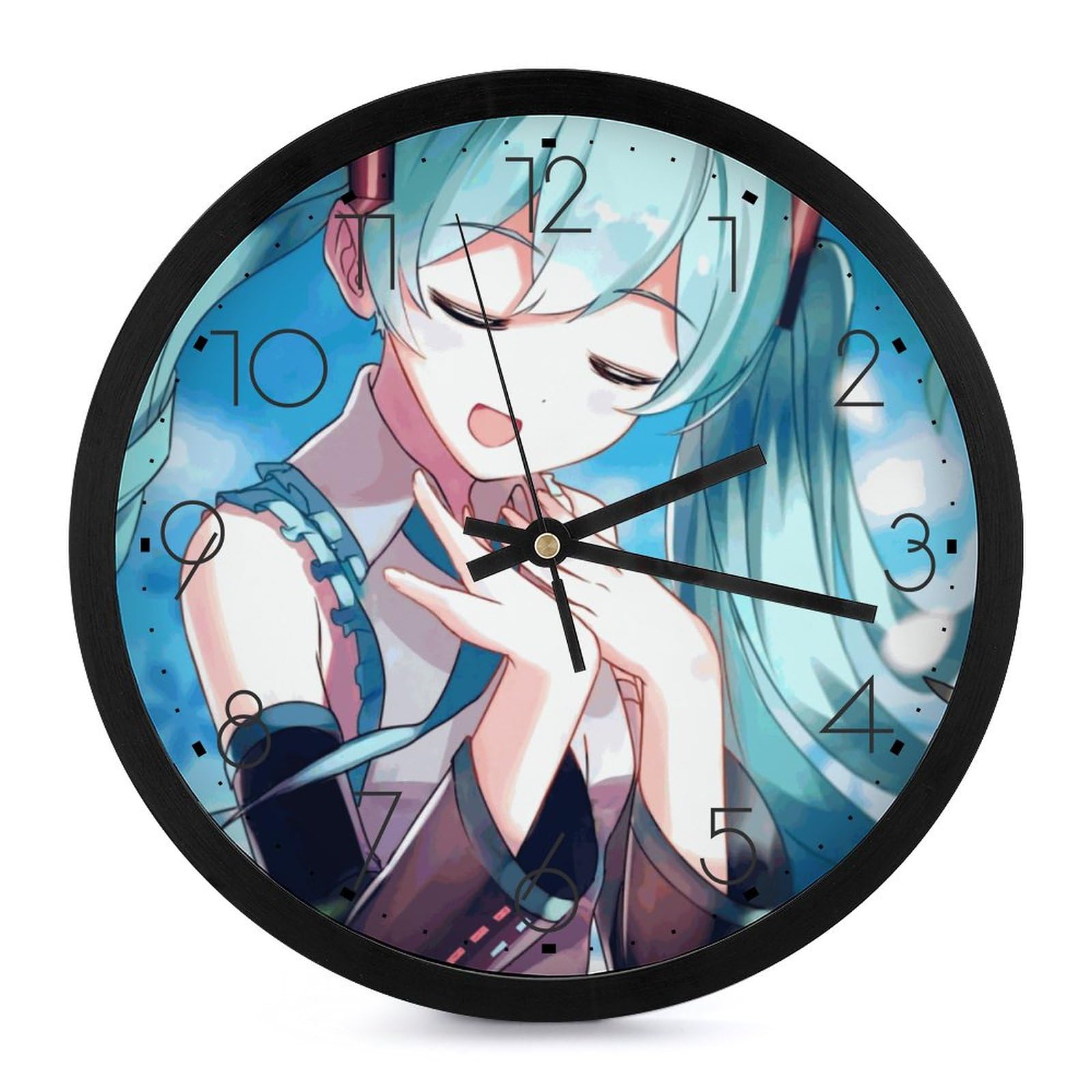 Amazon.co.jp: 初音ミク 時計 壁掛け 静音 かわいい 壁掛け時計