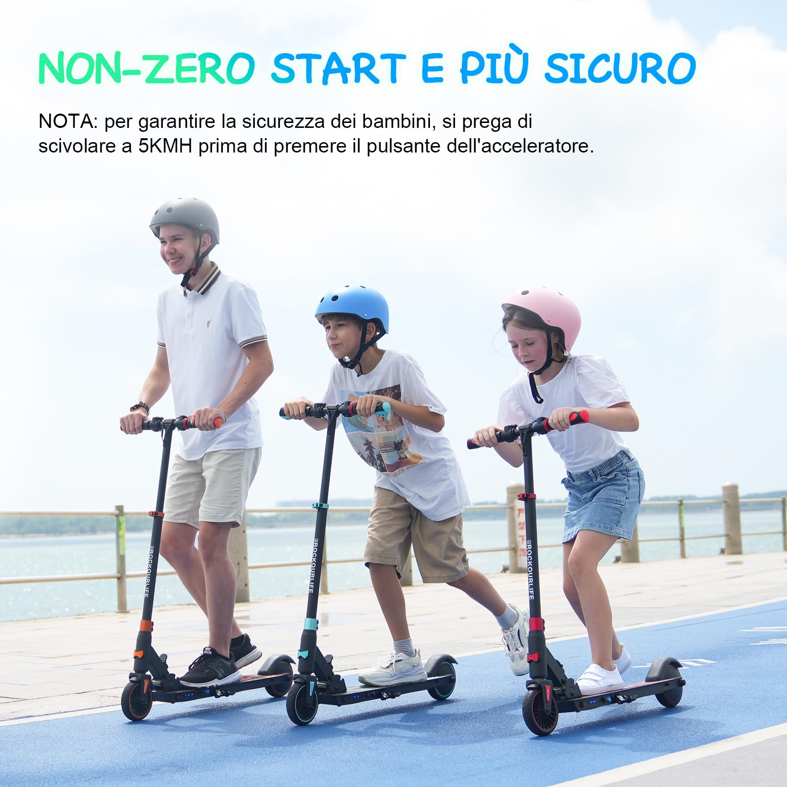 RCB TECH Monopattino Elettrico Bambini (8-12-16 anni), Pieghevole Monopattino elettrico per bambini, Autonomia Max 16 KM, Max. 20 KM/H, Regalo per bambini e adolescenti