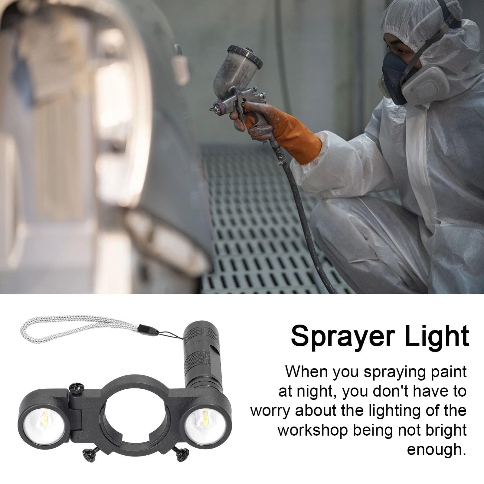 Portable 3 Levels Paint Spray Tool LED Light, Adjustable Brightness Spray Airbrush Fill Light