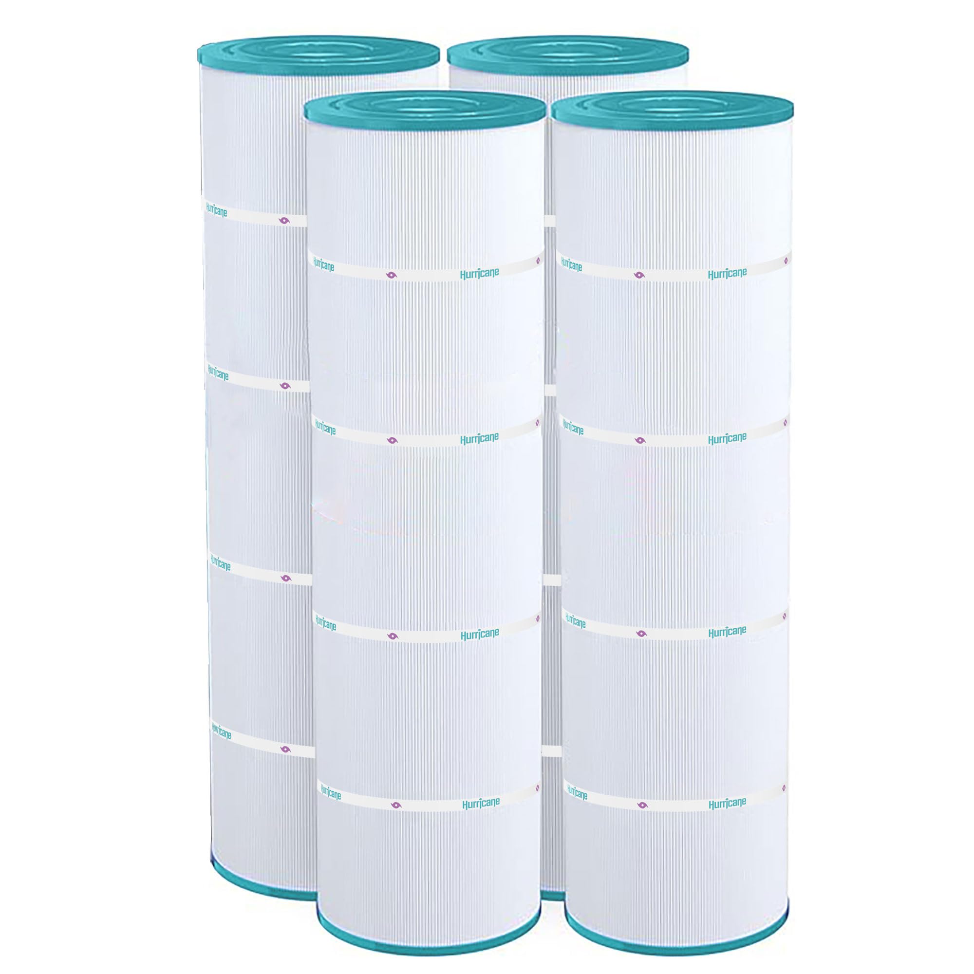 Hurricane Filters 4 Pack HF7487-04 Advanced Pool Filter Cartridge - Replacement for PA100N, Unicel C-7487, Filbur FC-1270, Hayward Super-Star-Clear C4000, SwimClear C4020