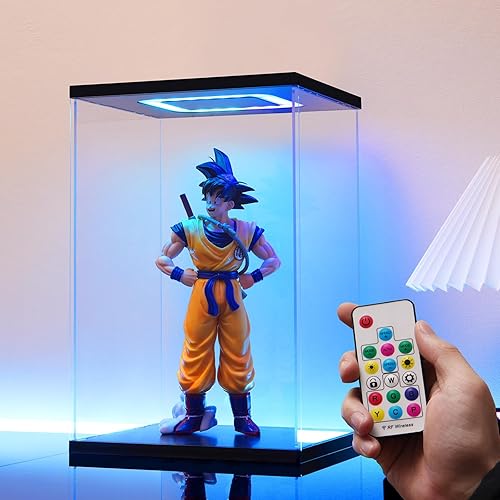 Miniatura 5 de Vitrina de guantes de boxeo con luz, luces de varios colores a prueba de polvo, protección de guantes de boxeo para almacenamiento de recuerdos