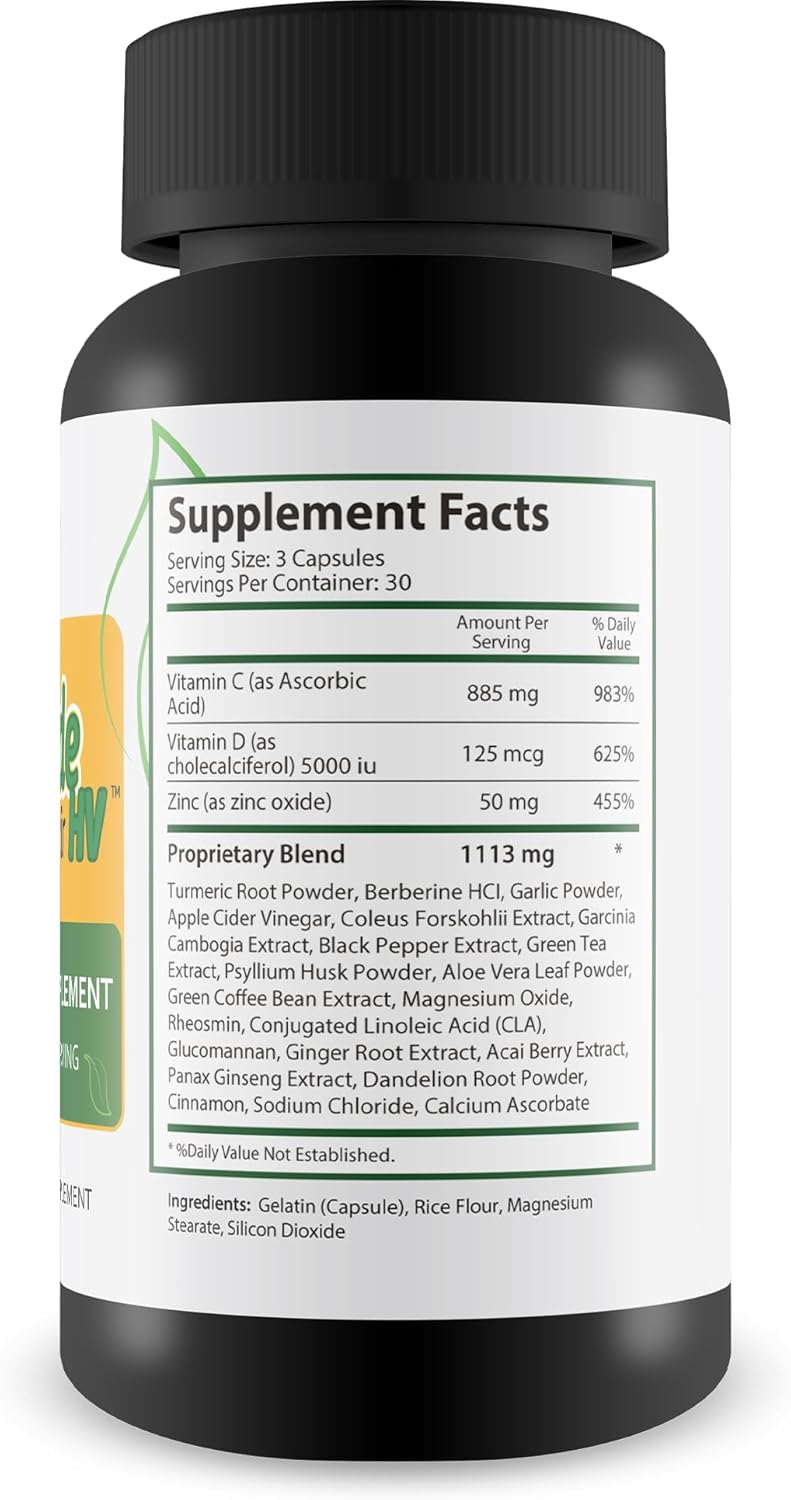 Homemade Elixir HV - Our Best Immune Support Supplement - Herbal Vitamin Immune Support Capsules - Our Best Immune Pills Nature Vitamin D Zinc C Best Herbs Vitamins