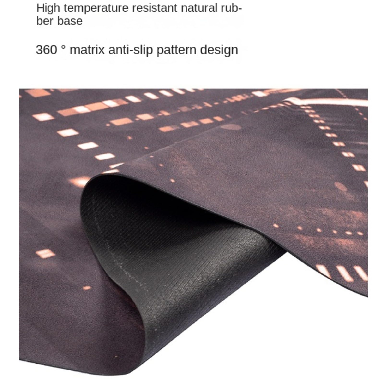 Tapis de réformateur Pilates antidérapant caoutchouc yoga gym pliable
