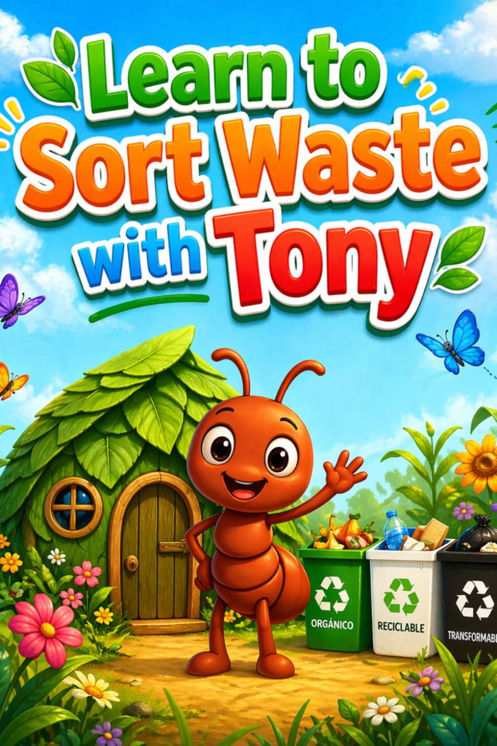 Learn how to sort waste with Tony: Educational Coloring Book for Children about Recycling and Caring for the Planet