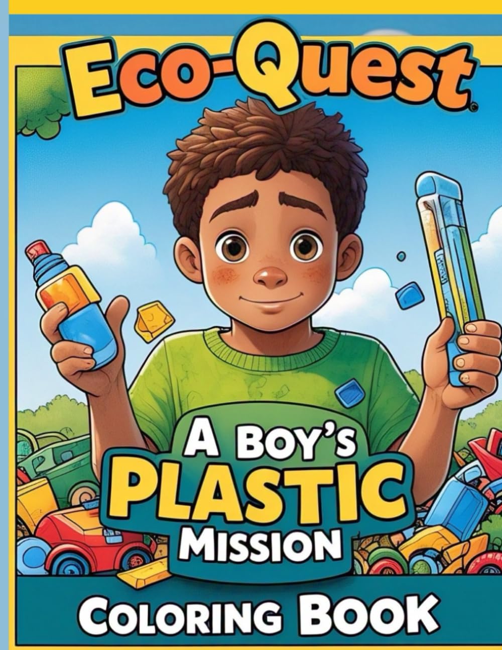 Eco-Quest: A Boy's Plastic Mission.: A Boy who picks Plastic|8.5 x 11 inches|104 pages| Matte Cover