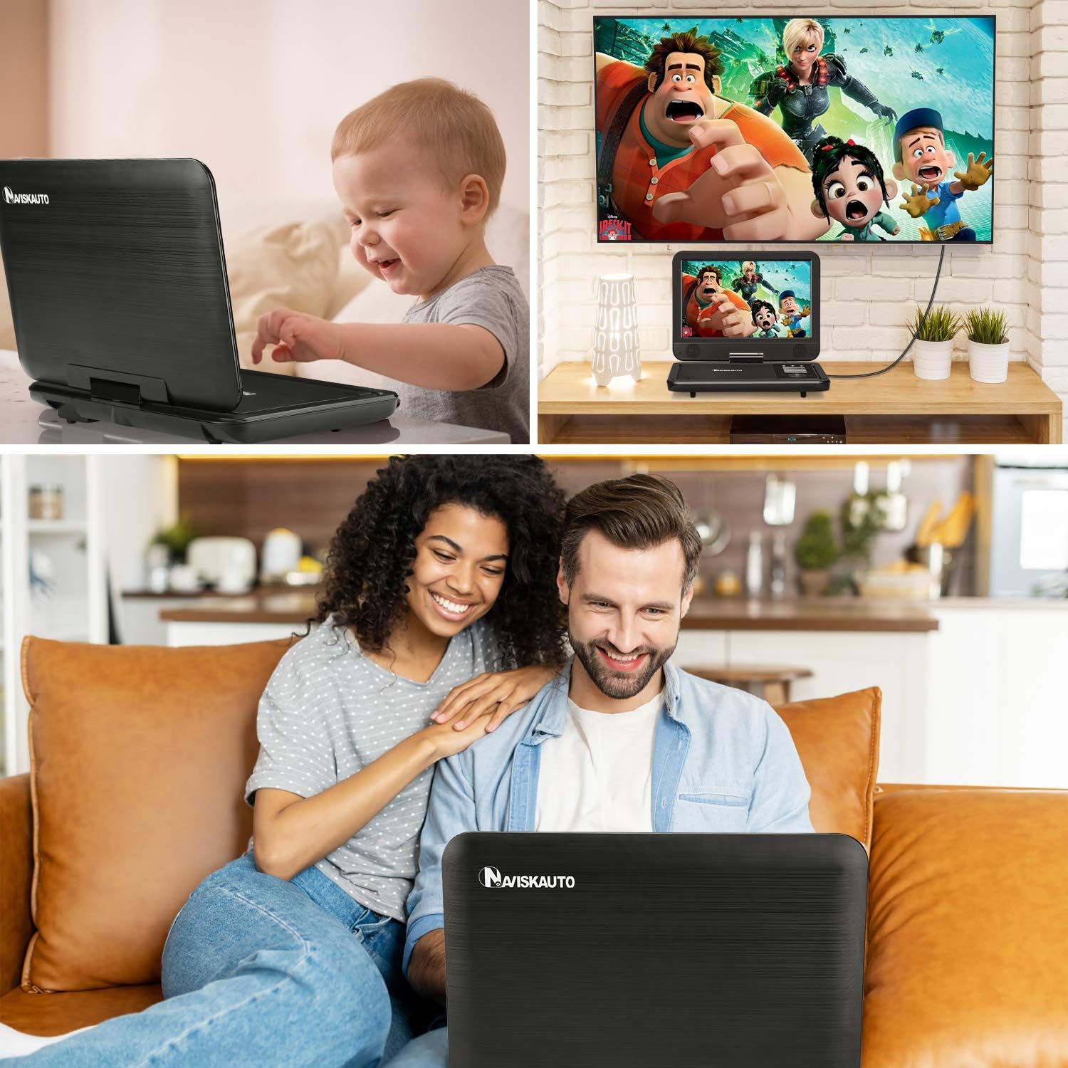 Buy 1 get 1 NAVISKAUTO 12 Portable DVD Player for Car with HDMI Input, 10 Swivel Screen, 2500mAh Rechargeable Battery, Car Headrest Mount Case, Support USB/Sync TV and MP4 Video Playback One-Day Sale: Up to 80% Off NAVISKAUTO 12 Portable DVD Player for Car with HDMI Input, 10 Swivel Screen, 2500mAh Rechargeable Battery, Car Headrest Mount Case, Support USB/Sync TV and MP4 Video Playback