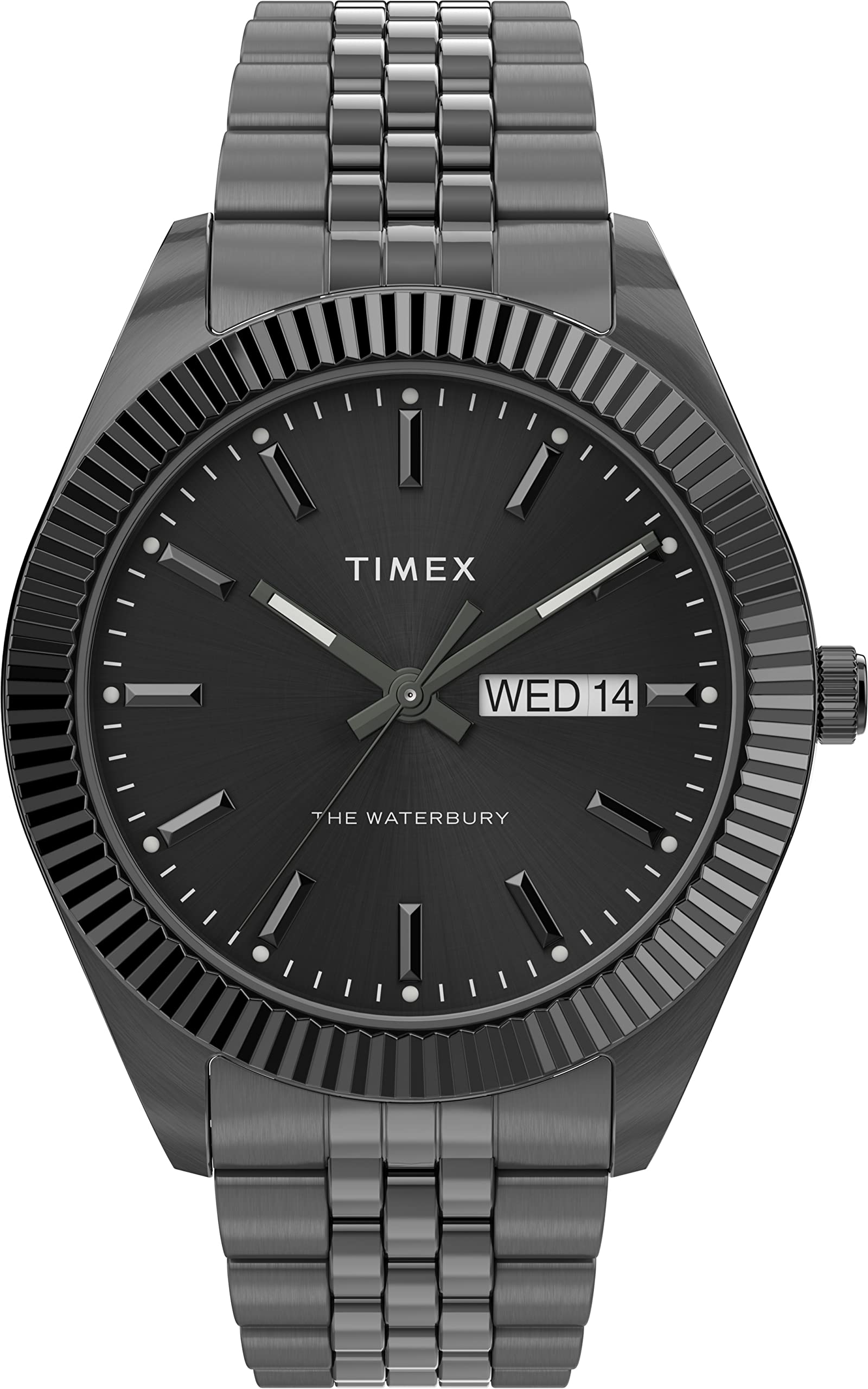 TIMEX Men Stainless Steel 3 Hands Analog Black Dial Coloured Quartz Watch, Round Dial with 41 Mm Case Width - Tw2V17700Uj, Band Color-Gray (B0C1K4F7Q5) Amazon Price History, Amazon Price Tracker