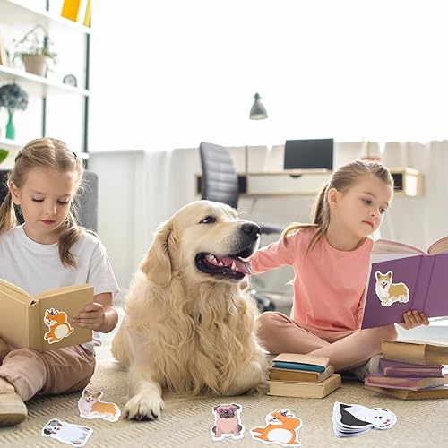 Miniatura 5 de Paquete de 30 notas adhesivas para perros y cachorros, recuerdos de fiesta con temática de perros, bloc de notas autoadhesivas, divertidas notas