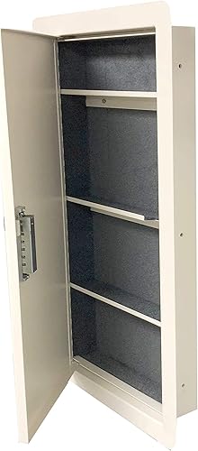 Miniatura 3 de V-Line Quick Vault XL Almacenamiento con bloqueo para pistolas y objetos de valor, recubrimiento en polvo texturizado duradero marfil, 14 pulgadas