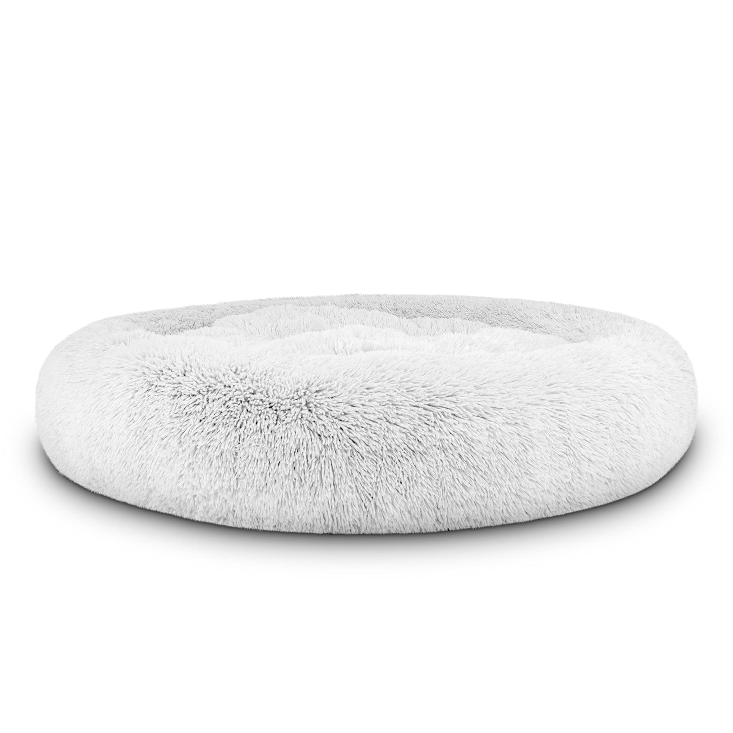 The Dog’s Bed Cover – Replacement Cover, Ice White Fur, XL