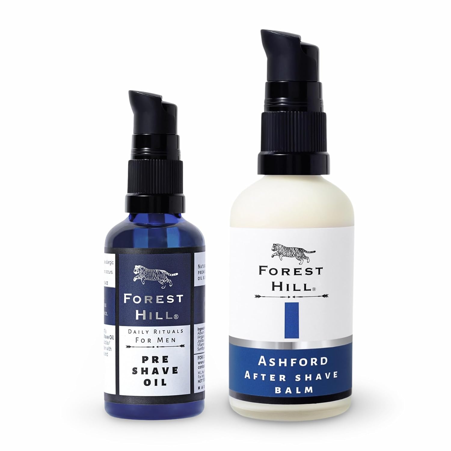 Forest Hill Pre and Post Shave Combo Pack For Men, Easy Shave, Reduces Irritation & Razor Burns, Alcohol Free After Shave Balm For Softening & Moisturizing For All Skin Types