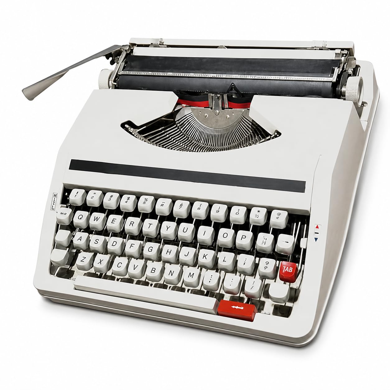 Macchina da scrivere manuale con custodia rigida, macchina da scrittura meccanica portatile per scrittori, studenti, decorazione vintage per ufficio, design retrò, stile classico