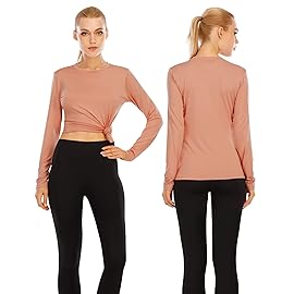 isnowood Womens Long Sleeve Rash Guard, UV UPF 50+ Sun Protection Shirts, Quick Dry Lightweight Tops for Swimming Workout Hiking Running