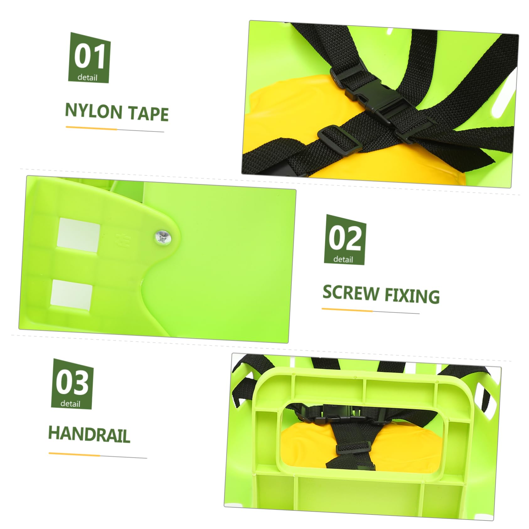 POPETPOP 1Pc Adjustable Safety Seat for Quick Release Rear Bike Seat for Road Bikes Comfortable Design Rainproof Fits Months to Years Green