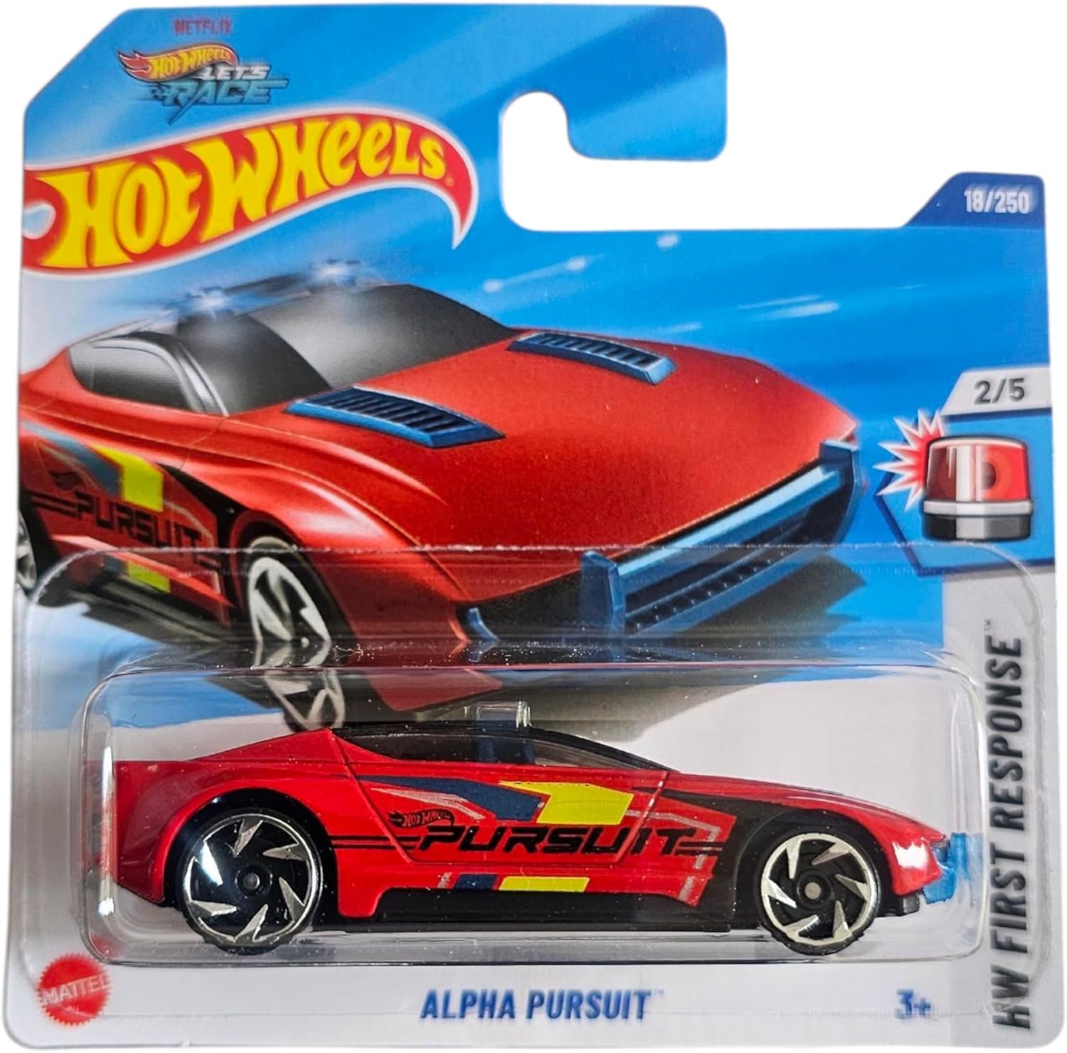 Carrinho Hot Wheels Let's Race - Alpha Pursuit HW First Response