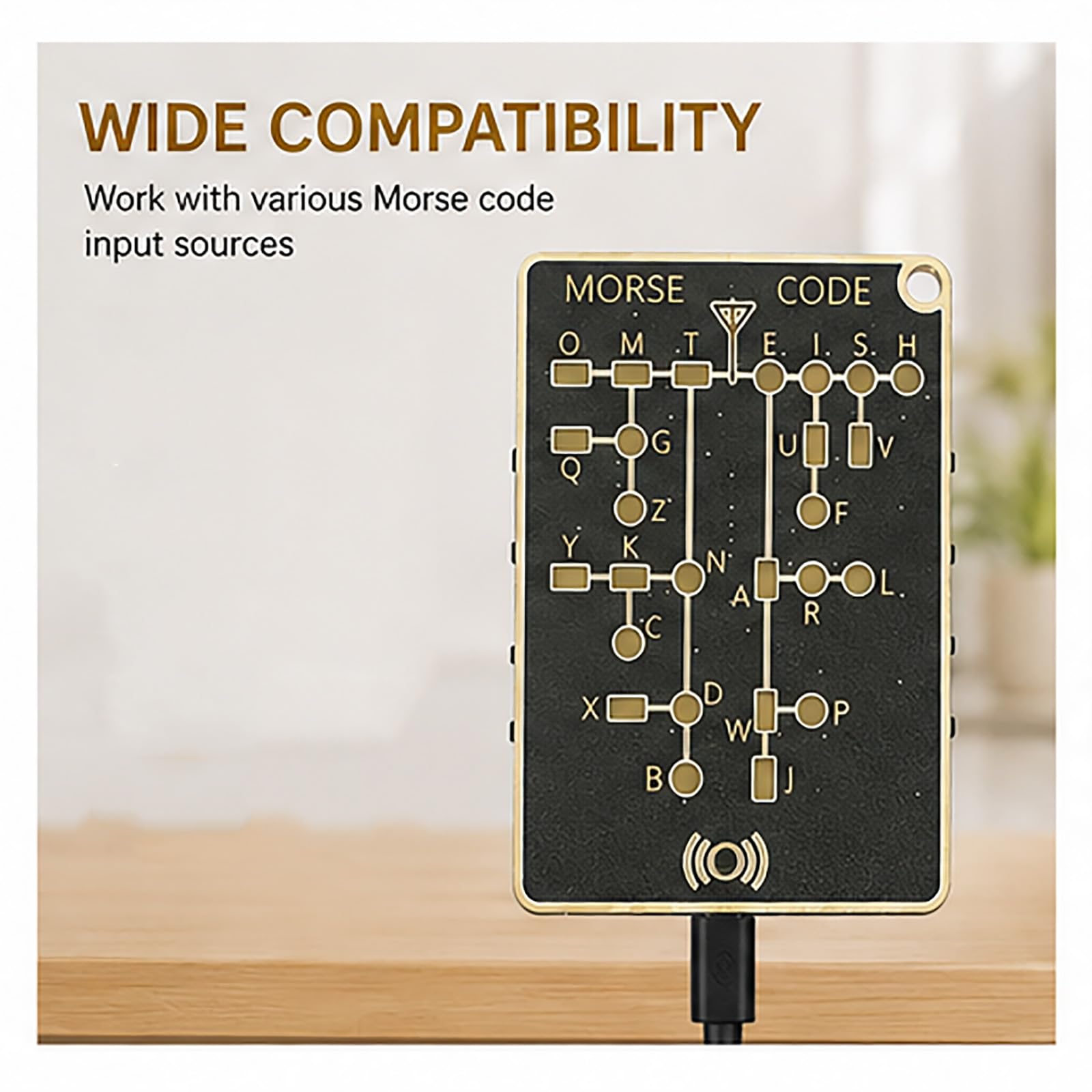 Scheda Trainer Pro per codice Morse, stile PCB professionale con LED interattivi e pulsanti di segnale per adulti, trainer per decodificatore codice Morse con decodifica LED in tempo reale (2pcs)