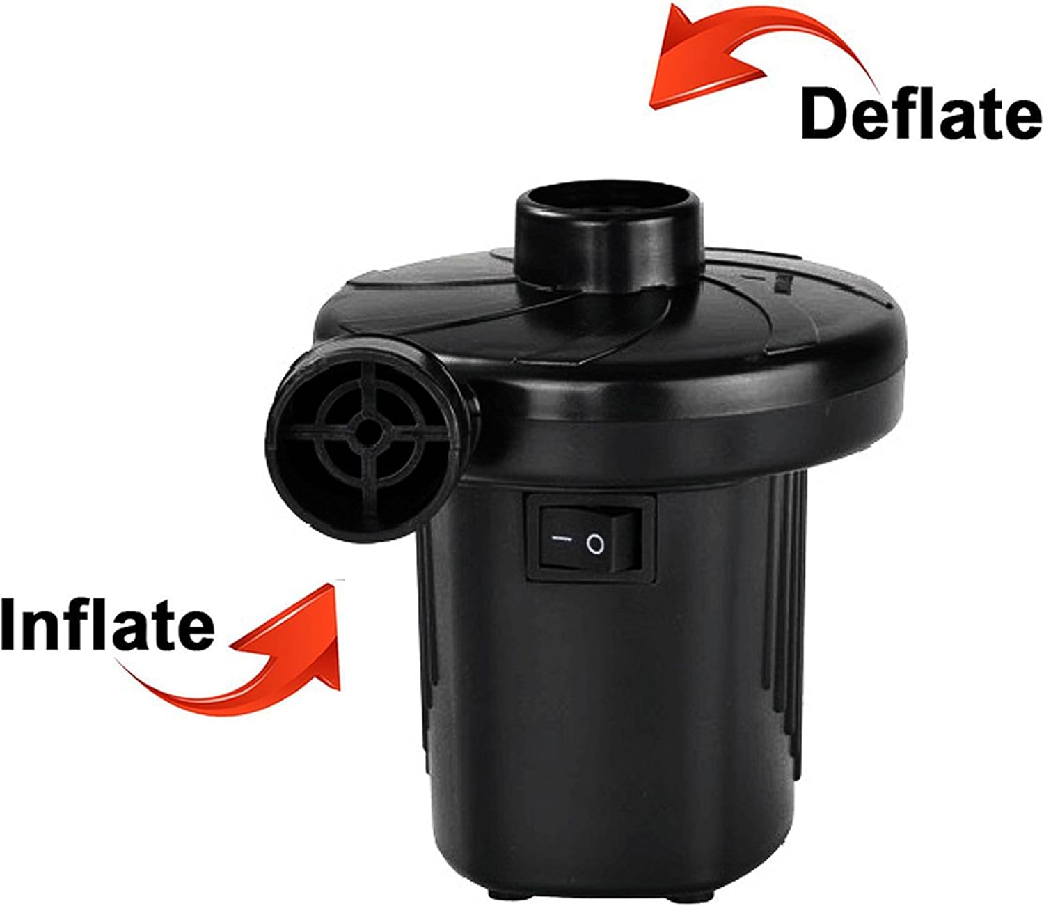 Electric Air Pump AC/DC Dual Use Equipped With 3 Interconnect Nozzles Air Flow 200L/min Used for Inflatable Swimming Pools Boats Sofas Swimming Rings Bed Mattress