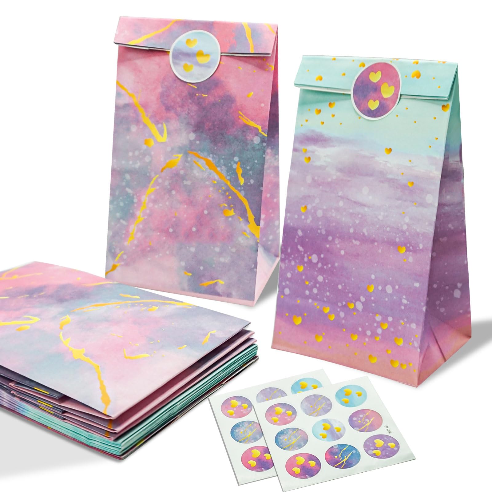 Easter Gift Bags, 12 PCS Easter Candy Paper Bags With 12 Sticker Easter - View #9