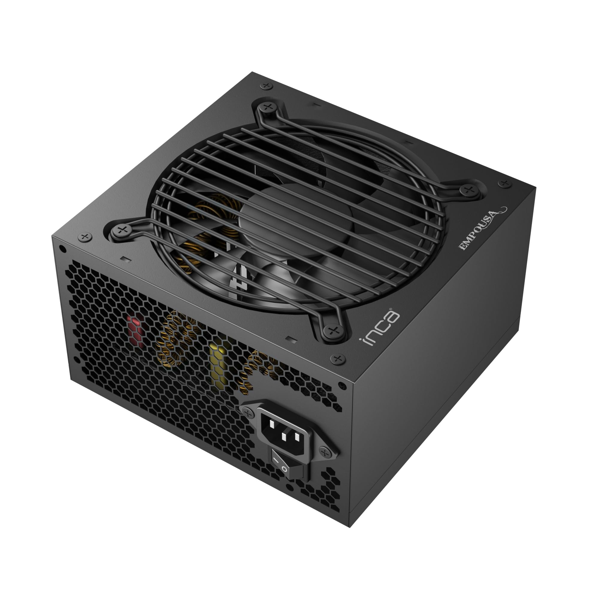 Fuente de alimentación silenciosa INCA IPS-750XN Compatible con el último estándar ATX 12V V2.3. El Ventilador Extremadamente silencioso de 120 mm Garantiza un Flujo de Aire excepcional. (750XN)