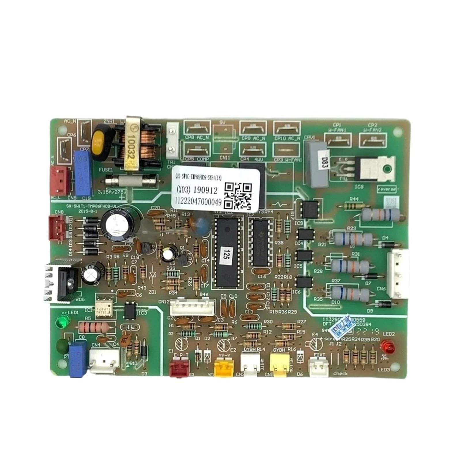 X Psblty One Color Central Air Conditioner Control Board，Compatible For Aux， 11222047000049 Qrd-Sw1c Circuit Pcb 000804Bhce2 Circuit Board