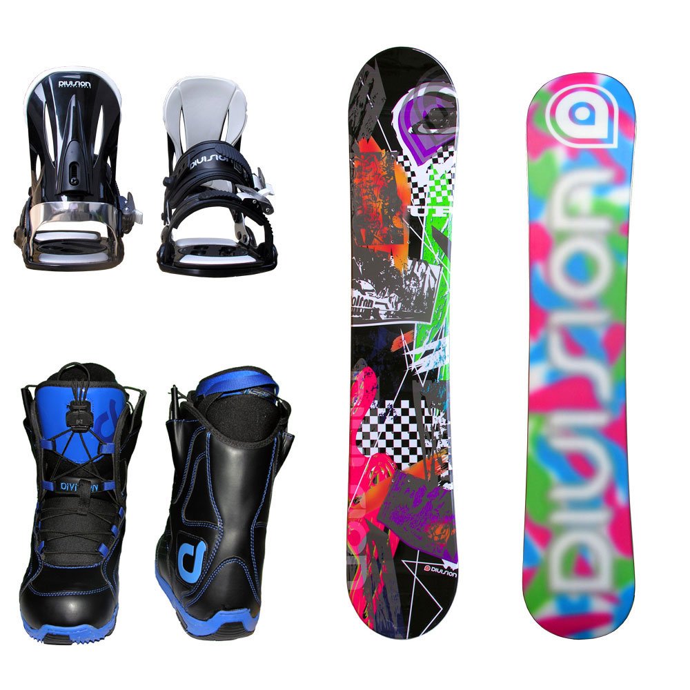 Amazon | DIVISION メンズ スノーボード3点セット[スノボー+
