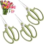 3Pcs Garden Flower Scissors,Floral Scissors Pruning Shears,Stainless Steel Flower Scissors with Comfortable Grip Handles,Premium Garden Clippers for Flower Arrangement,Gardening Tool