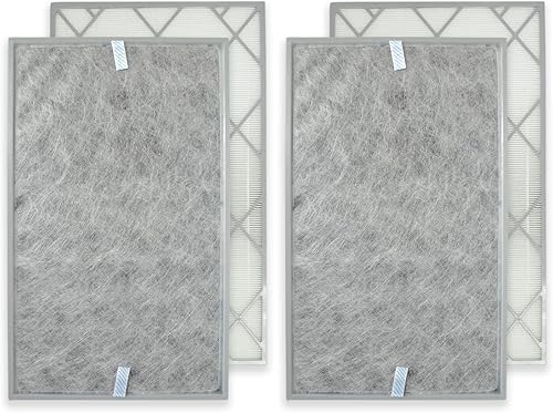 PUREBURG HE6FKPET - Filtro de repuesto compatible con purificadores de aire Shark HE601 y HE602, 2 unidades de carbón activado HEPA H13 2 en 1,